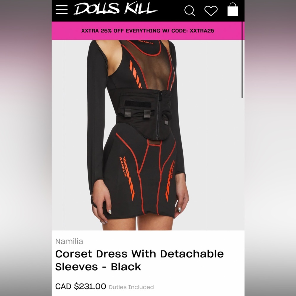 Brand new dress from dolls kill . Size small ! New with tags ! Perfect dress